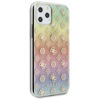 Guess GUHCN58PEOML iPhone 11 Pro multicolor hard case Iridescent 4G Peony
