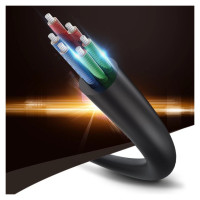 Ugreen cable 3.5 mm headphone splitter mini jack AUX 25cm black (20816)