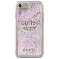Guess GUHCP7GLUQPU iPhone 6/7/8 /SE 2020 / SE 2022 purple/purple hard case Liquid Glitter Party