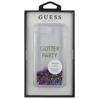 Guess GUHCP7GLUQPU iPhone 6/7/8 /SE 2020 / SE 2022 purple/purple hard case Liquid Glitter Party