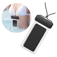 Baseus universal waterproof cover phone case (max 7.2'') for swimming pool IPX8 black (ACFSD-DG1)