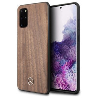 Mercedes MEHCS67VWOLB S20+ G985 hard case brązowy/brown Wood Line Walnut