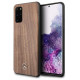 Mercedes MEHCS67VWOLB S20+ G985 hard case brązowy/brown Wood Line Walnut