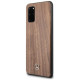Mercedes MEHCS67VWOLB S20+ G985 hard case brązowy/brown Wood Line Walnut