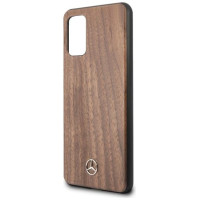 Mercedes MEHCS67VWOLB S20+ G985 hard case brązowy/brown Wood Line Walnut