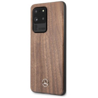Mercedes MEHCS69VWOLB S20 Ultra G988 hard case brązowy/brown Wood Line Walnut