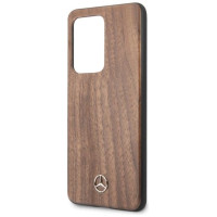 Mercedes MEHCS69VWOLB S20 Ultra G988 hard case brązowy/brown Wood Line Walnut