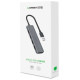 Ugreen USB HUB - 4x USB 3.2 Gen 1 with micro USB power port gray (CM219 50985)