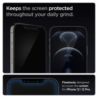 Spigen Glas.tR EZ Fit Tempered Glass for iPhone 12 / iPhone 12 Pro - 2 pcs.