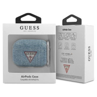 Guess GUACAPTPUJULLB AirPods Pro cover blue/light blue Jeans Collection