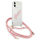 Guess GUHCP12SCRTVSPI iPhone 12 mini 5.4" pink/pink hardcase Script Vintage
