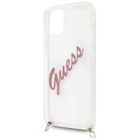 Guess GUHCP12SCRTVSPI iPhone 12 mini 5.4" pink/pink hardcase Script Vintage