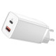 Baseus GaN2 Lite fast charger 65W USB / USB Type C Quick Charge 3.0 Power Delivery (gallium nitride) white (CCGAN2L-B02)