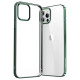 Joyroom New Beautiful Series ultra thin case with electroplated frame for iPhone 12 Pro Max green (JR-BP796)