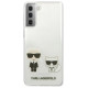 Karl Lagerfeld KLHCS21MCKTR S21+ G996 hardcase Transparent Karl & Choupette