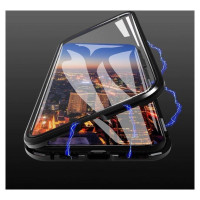 Wozinsky Full Magnetic Case Full Body Front and Back Cover with built-in glass for Samsung Galaxy A72 4G black-transparent