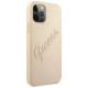 Guess GUHCP12LRSAVSLG iPhone 12 Pro Max 6.7" gold/gold hardcase Saffiano Vintage Script