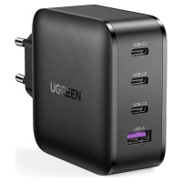 Ugreen Fast Charger GaN PPS 65W USB / 3x USB Type-C QC 3.0 Power Delivery SCP FCP AFC (Gallium Nitride) Black (CD224 70774)