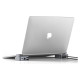 Joyroom Hub Joyroom S-H121 USB-C stand - USB-A 3.0 / RJ45 / HDMI / USB-C / Thunderbolt for MacBook Pro - gray