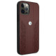 BMW Etui BMW BMHCP12LRSPPR iPhone 12 Pro Max 6,7" czerwony/red hardcase Leather Curve Perforate