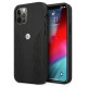 BMW Etui BMW BMHCP12MRSPPK iPhone 12/12 Pro 6,1" czarny/black hardcase Leather Curve Perforate