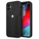 BMW Etui BMW BMHCP12SRSPPK iPhone 12 mini 5,4" czarny/black hardcase Leather Curve Perforate