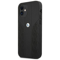 BMW Etui BMW BMHCP12SRSPPK iPhone 12 mini 5,4" czarny/black hardcase Leather Curve Perforate