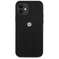 BMW Etui BMW BMHCP12SRSPPK iPhone 12 mini 5,4" czarny/black hardcase Leather Curve Perforate