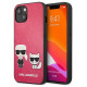 Karl Lagerfeld KLHCP13SPCUSKCP iPhone 13 mini 5,4" fuksja/fuchsia hardcase Ikonik Karl & Choupette