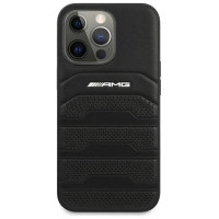 Mercedes AMG AMHCP13LGSEBK iPhone 13 Pro / 13 6,1" czarny/black hardcase Leather Debossed Lines