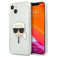 Karl Lagerfeld KLHCP13SKHTUGLS iPhone 13 mini 5,4" srebrny/silver hardcase Glitter Karl`s Head
