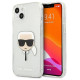 Karl Lagerfeld KLHCP13SKHTUGLS iPhone 13 mini 5,4" srebrny/silver hardcase Glitter Karl`s Head