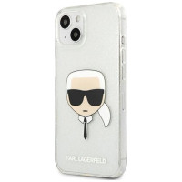 Karl Lagerfeld KLHCP13SKHTUGLS iPhone 13 mini 5,4" srebrny/silver hardcase Glitter Karl`s Head