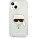 Karl Lagerfeld KLHCP13SKHTUGLS iPhone 13 mini 5,4" srebrny/silver hardcase Glitter Karl`s Head