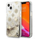 Guess GUHCP13SLGPEGO iPhone 13 mini 5.4" gold/gold hardcase Peony Liquid Glitter