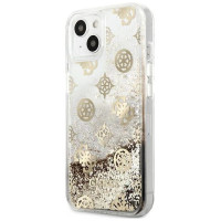 Guess GUHCP13SLGPEGO iPhone 13 mini 5.4" gold/gold hardcase Peony Liquid Glitter