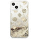 Guess GUHCP13SLGPEGO iPhone 13 mini 5.4" gold/gold hardcase Peony Liquid Glitter
