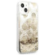 Guess GUHCP13SLGPEGO iPhone 13 mini 5.4" gold/gold hardcase Peony Liquid Glitter