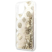 Guess GUHCP13SLGPEGO iPhone 13 mini 5.4" gold/gold hardcase Peony Liquid Glitter