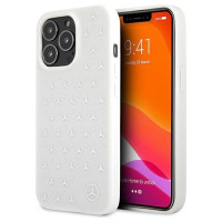 Mercedes MEHCP13LESPWH iPhone 13 Pro / 13 6,1" biały/white hardcase Silver Stars Pattern