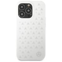Mercedes MEHCP13LESPWH iPhone 13 Pro / 13 6,1" biały/white hardcase Silver Stars Pattern