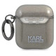 Karl Lagerfeld KLA2UKHGK AirPods cover czarny/black Glitter Karl`s Head