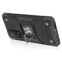 Wozinsky Ring Armor tough hybrid case cover + magnetic holder for Samsung Galaxy A03s blue