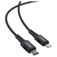 Acefast C4-01 Lightning - USB-C PD cable 30W 3A 480Mb/s 1.8m - black