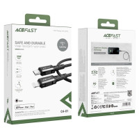 Acefast C4-01 Lightning - USB-C PD cable 30W 3A 480Mb/s 1.8m - black