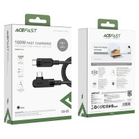 Acefast C5-03 Black USB-C - USB-C PD QC cable 100W 5A 480Mb/s 2m - black