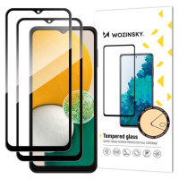 Wozinsky Set of 2x Super Strength Full Glue Tempered Glass Full Screen with Frame Case Friendly Samsung Galaxy A13 5G / A23 / A23 5G Black