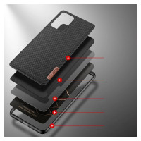 Dux Ducis Fino case cover, nylon material Samsung Galaxy A73 black