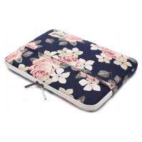 Canvaslife Sleeve for 15-16'' laptop - navy blue and pink