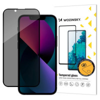 Wozinsky Privacy Glass tempered glass for iPhone 16e / 14 / 13 / 13 Pro with Anti Spy privacy filter